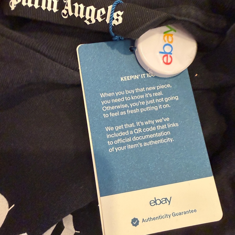 Palm Angels Black Tee with Yellow Heart Graphic - Picture 2 of 2